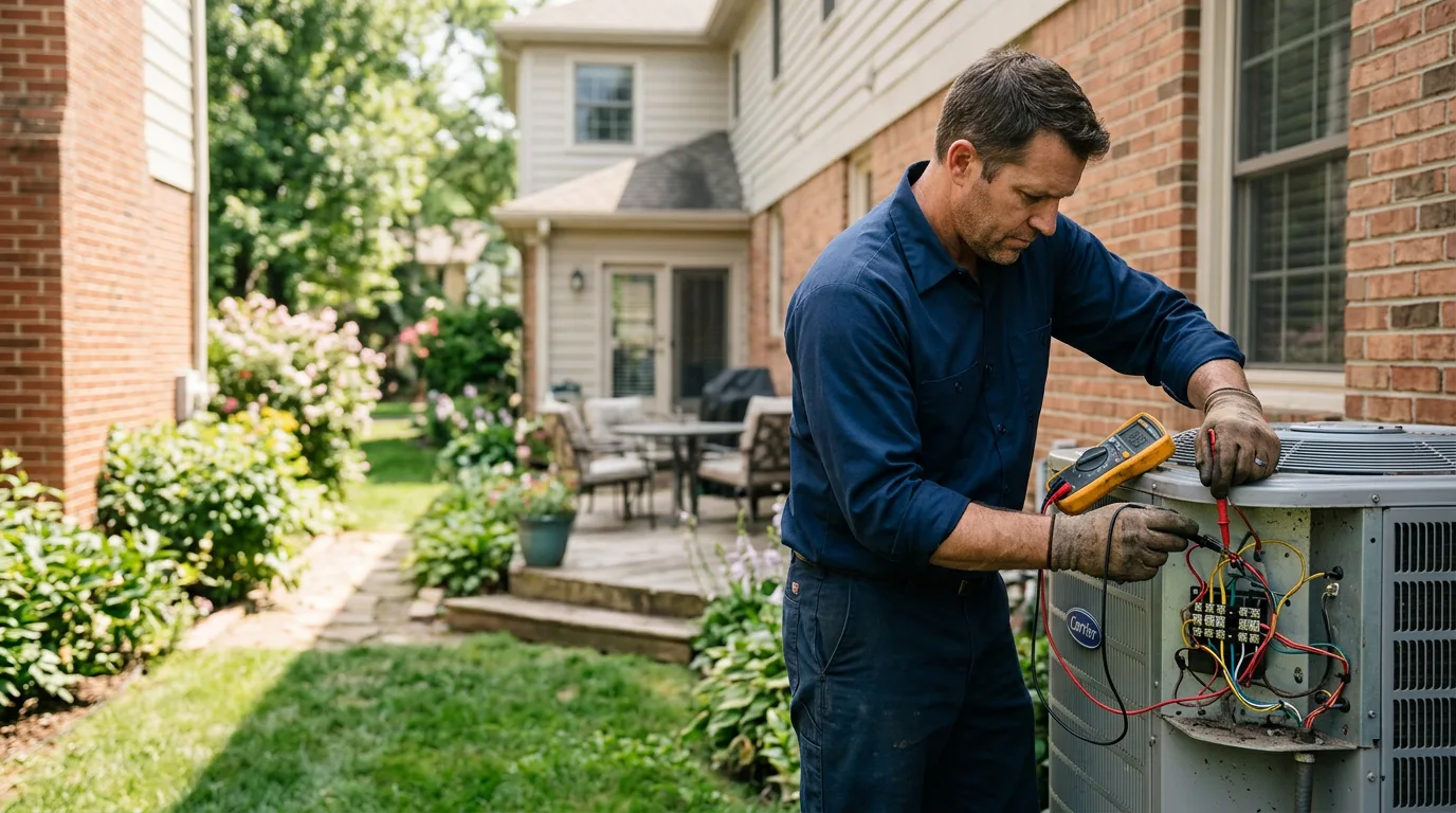 HVAC technician working near Caddo Gap, AR